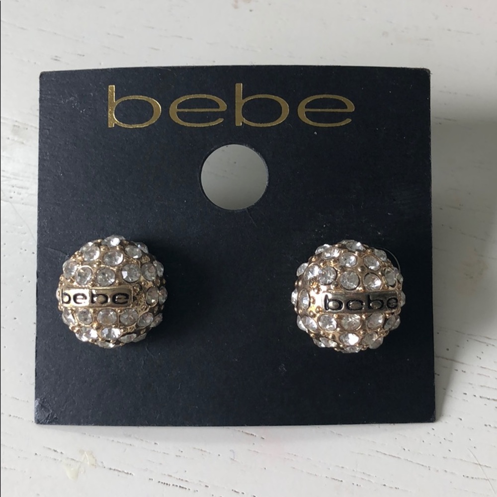 Bebe logo earrings